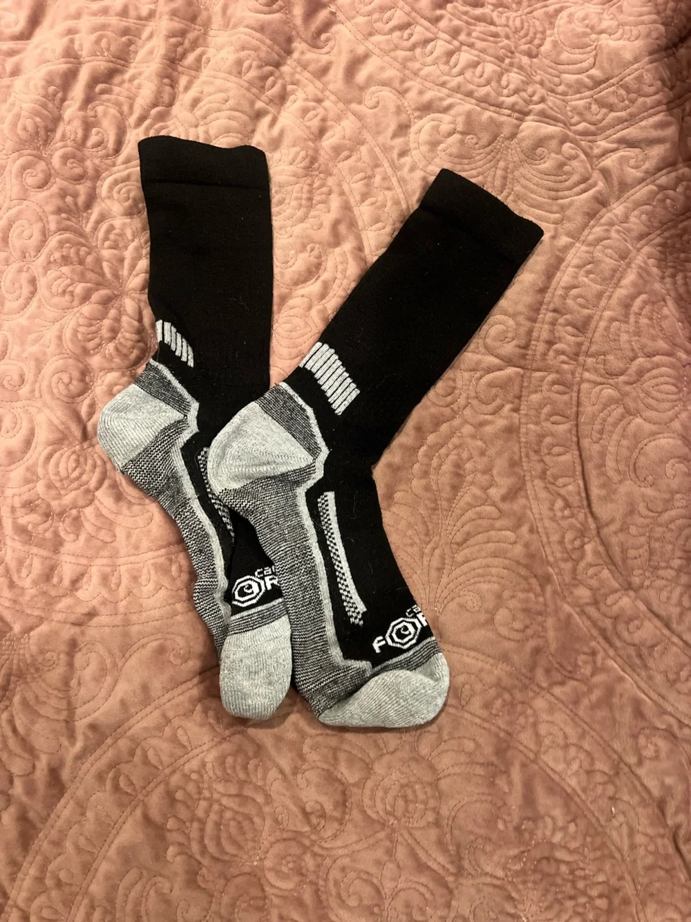 Carhartt Black and Gray Athletic Crew Socks
